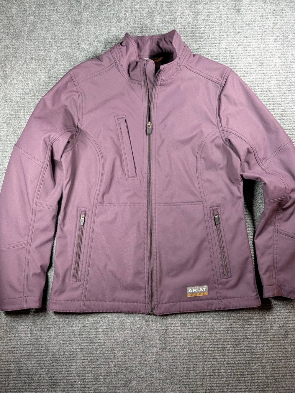 Ariat Rebar Women's Medium Purple Full Zip Soft Shell Lined Jacket